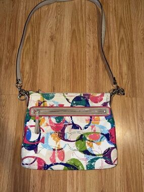 Coach Signature Multicolor Crossbody Bag